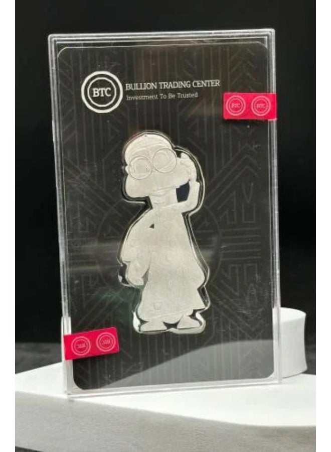 KHUSHBOO JEWELS PURE 999 SILVER BTC 50 GRAMS FREEJ INGOT - UM ALLAWI BAR - Image 1